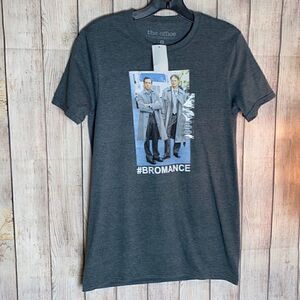 The Office T Shirt Adult Size Small Short Sleeve NWT Bromance Gray pop culture‎